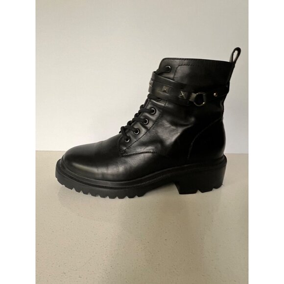 Blondo Cecilia Waterproof Combat black leather Boot Size 8 M - Picture 7 of 9